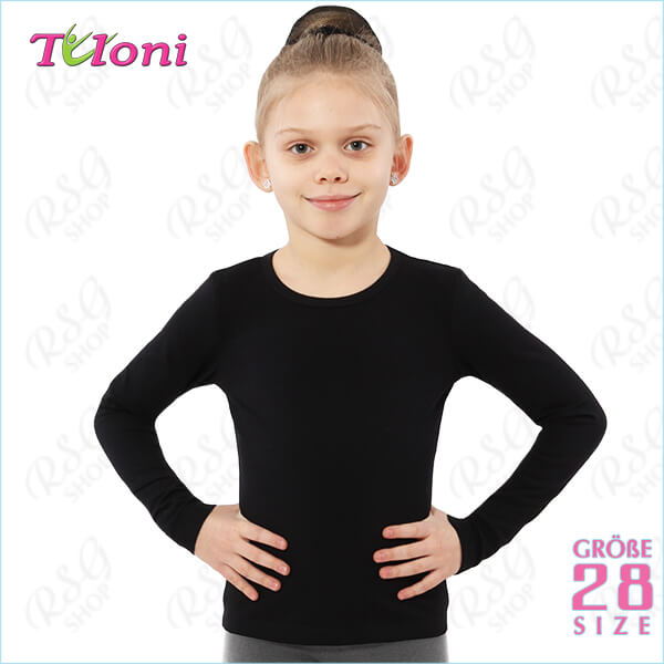 Langärmliges Shirt Tuloni mod. F-03 Gr. 28 (104-110) Black F03C-B28 Langärmliges Shirt Tuloni mod. F-03 Gr. 28 (104-110) Black F03C-B28